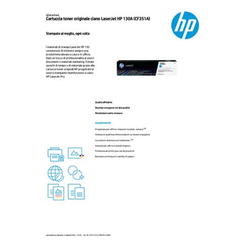 Toner 130A HP ciano  CF351A